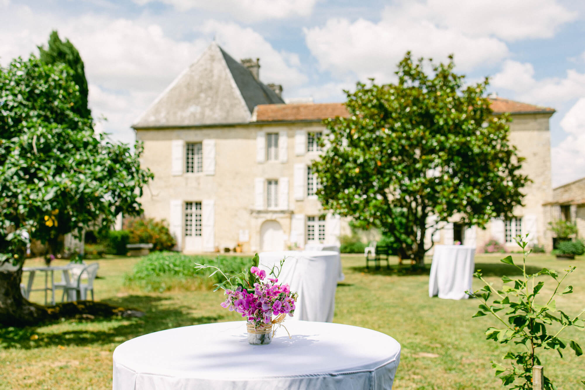 Château de Balzac Charente réception mariage évenements jardin Sud